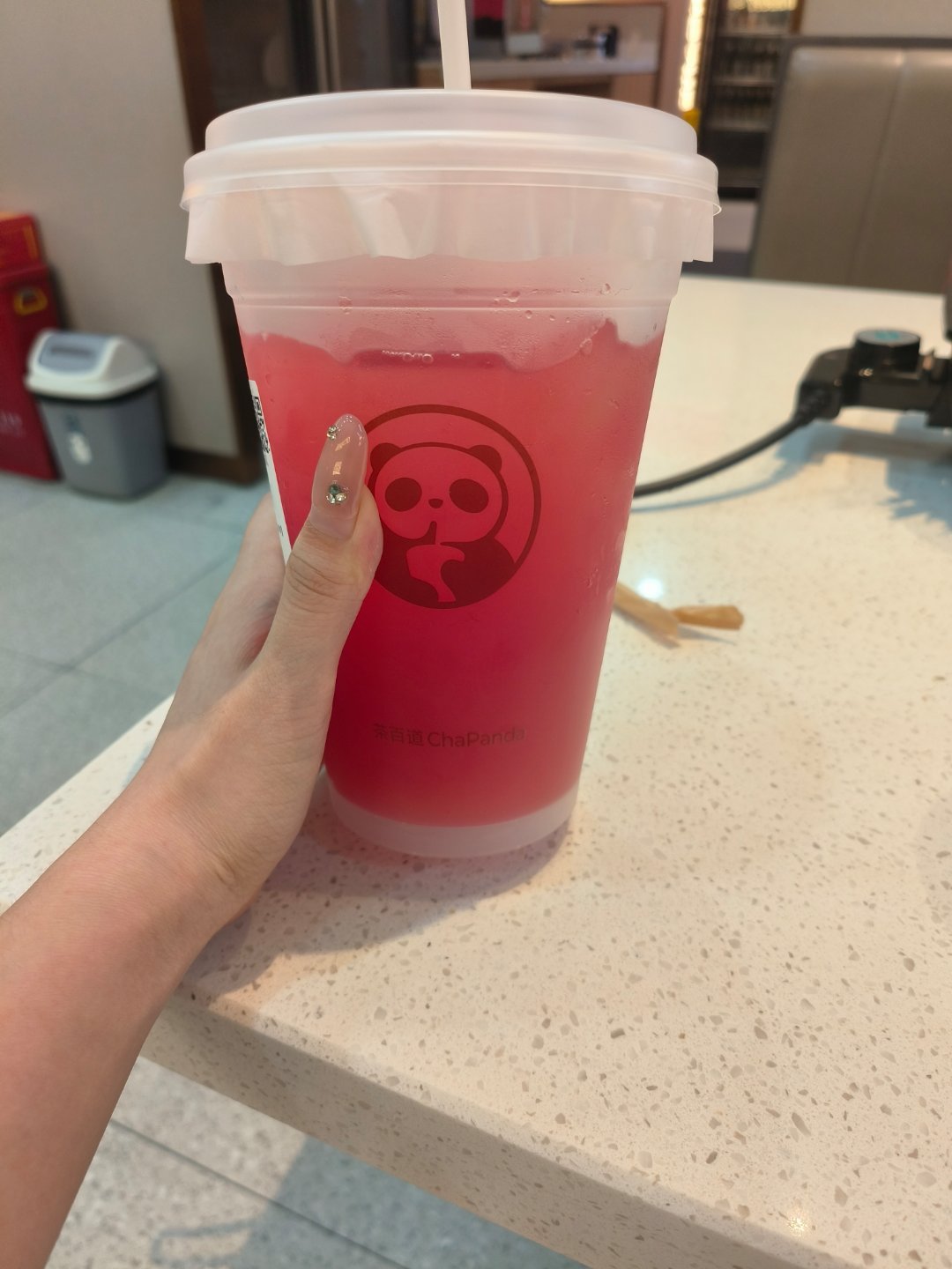 好大杯的西瓜汁