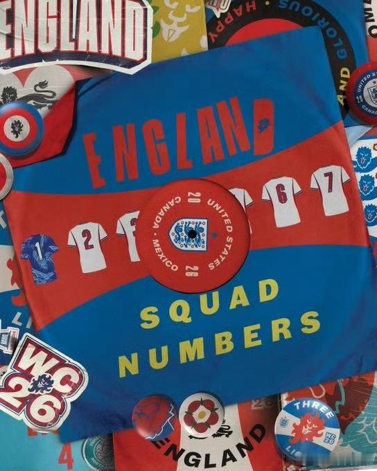 英格兰队公布世界杯号码 FIFA官网公布英格兰队世界杯号码，贝林厄姆将身披英格兰