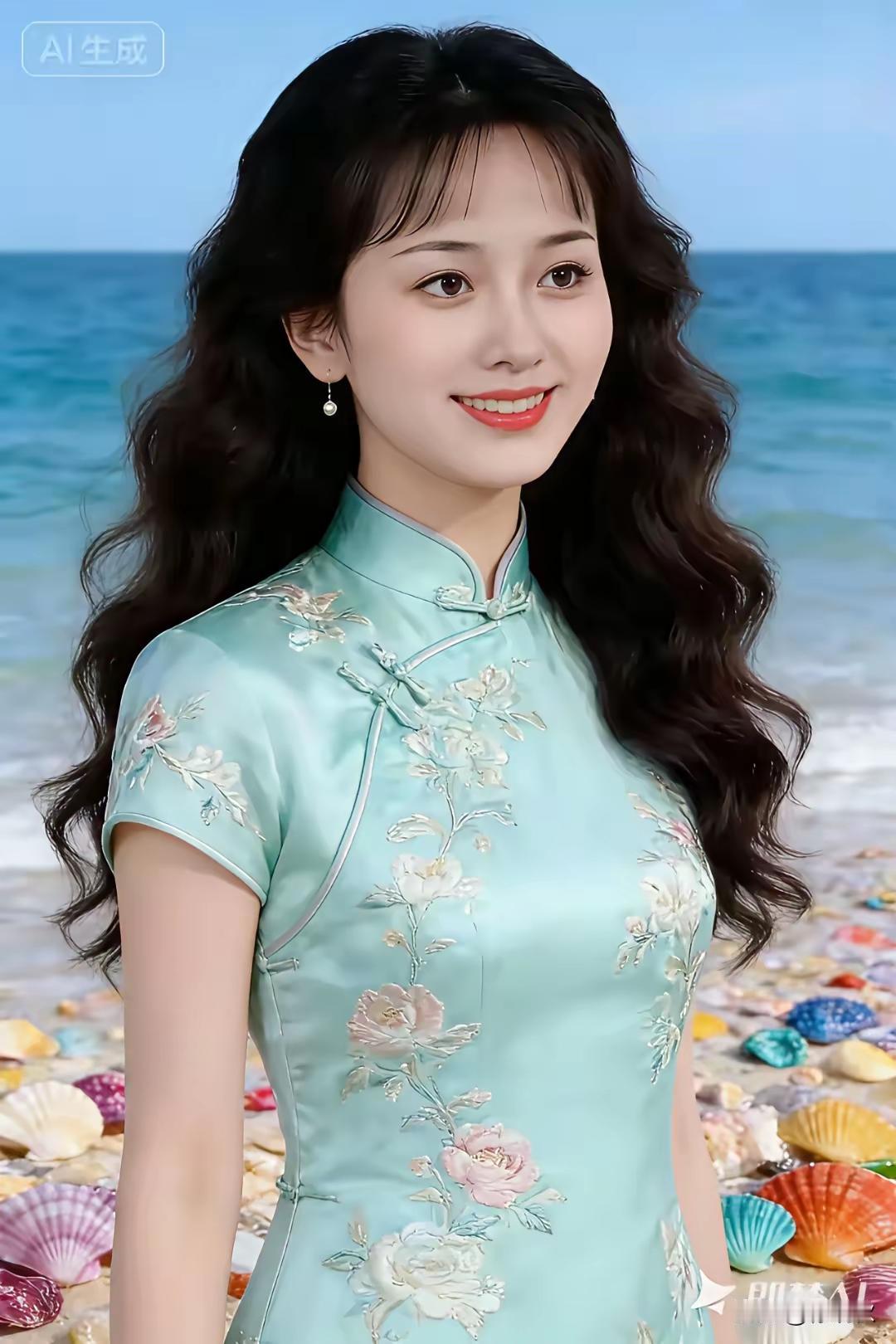 清江引·佳人风姿
碧海为笺风作笔，
笑吐珠玑丽。
天生秀色娇，
姿韵柔波逸。
嫣