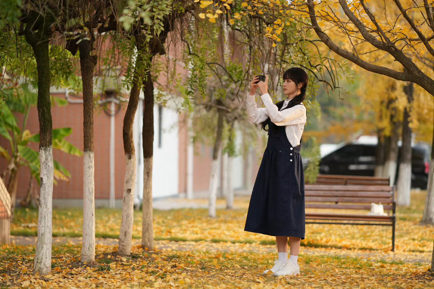 田曦薇大奉打更人双马尾剧照 好甜美的现代版临安公主[给你小心心] 