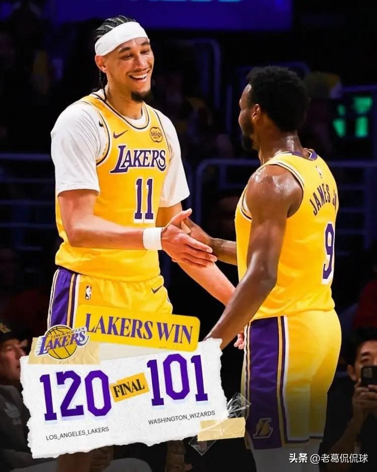 湖人神射手肯纳德真是太憋屈了！在今天湖人主场以120：101大胜奇才的赛后，湖人