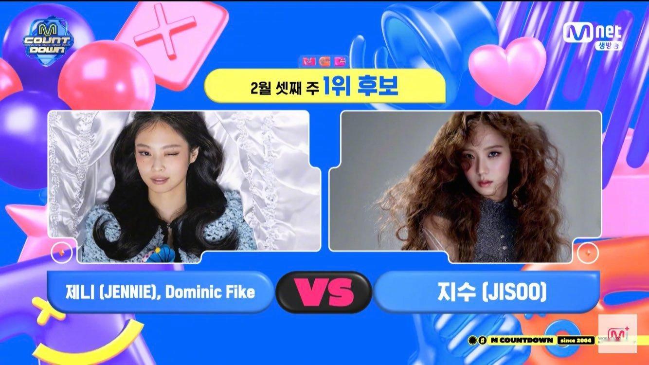 【Mnet】今日《M！CountDown》节目一位候补，JENNIE x Dom