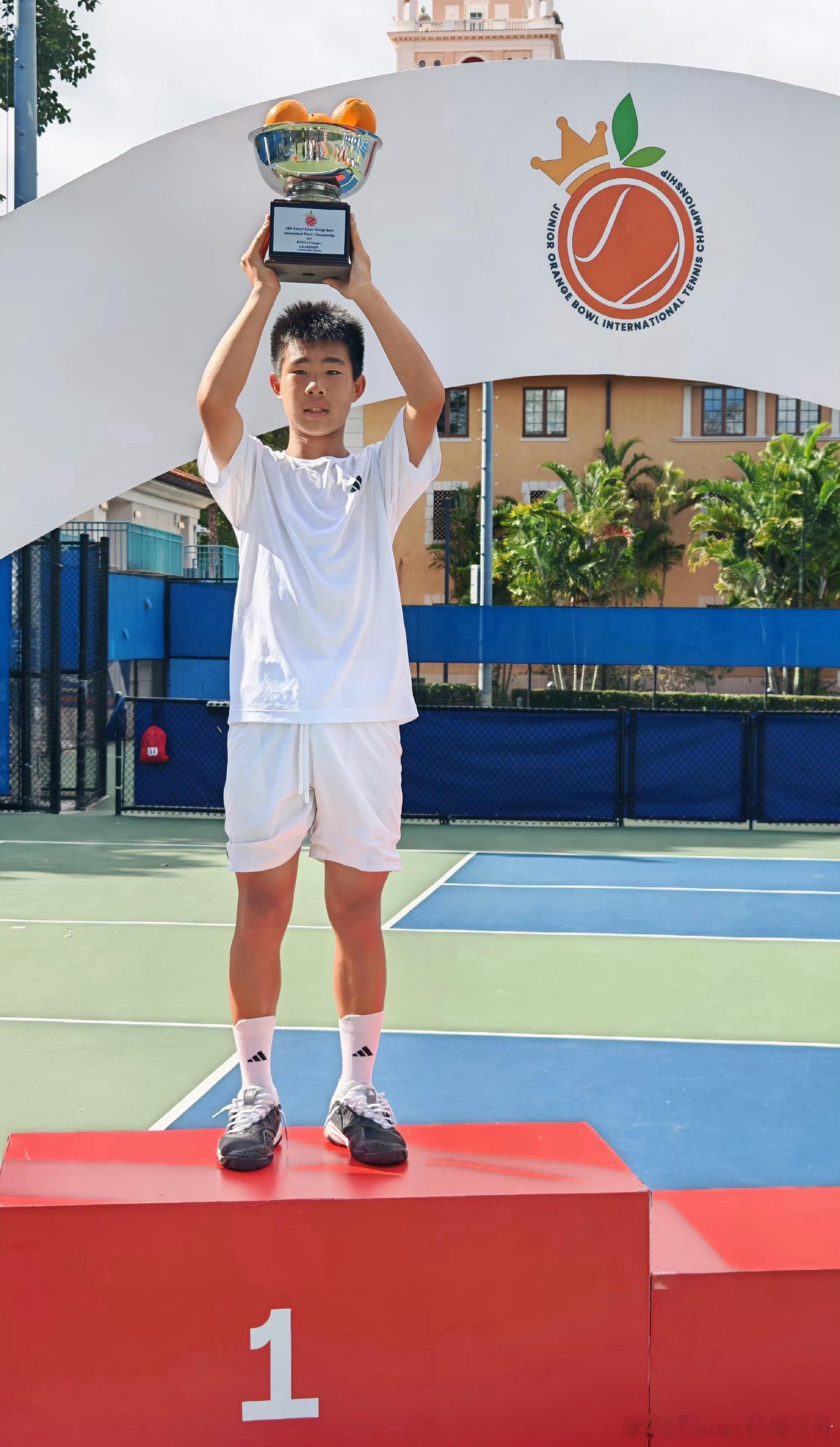 🟠2025橘子碗U12组男单决赛✅🇨🇳何瑞6-2/6-4 🇺🇸埃文再夺