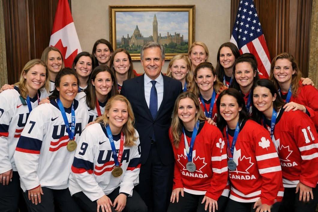 卡尼也开了个冰球大会他不象美国特朗普总统，把美帝冰球都搞臭掉了，搞成了公敌。美股