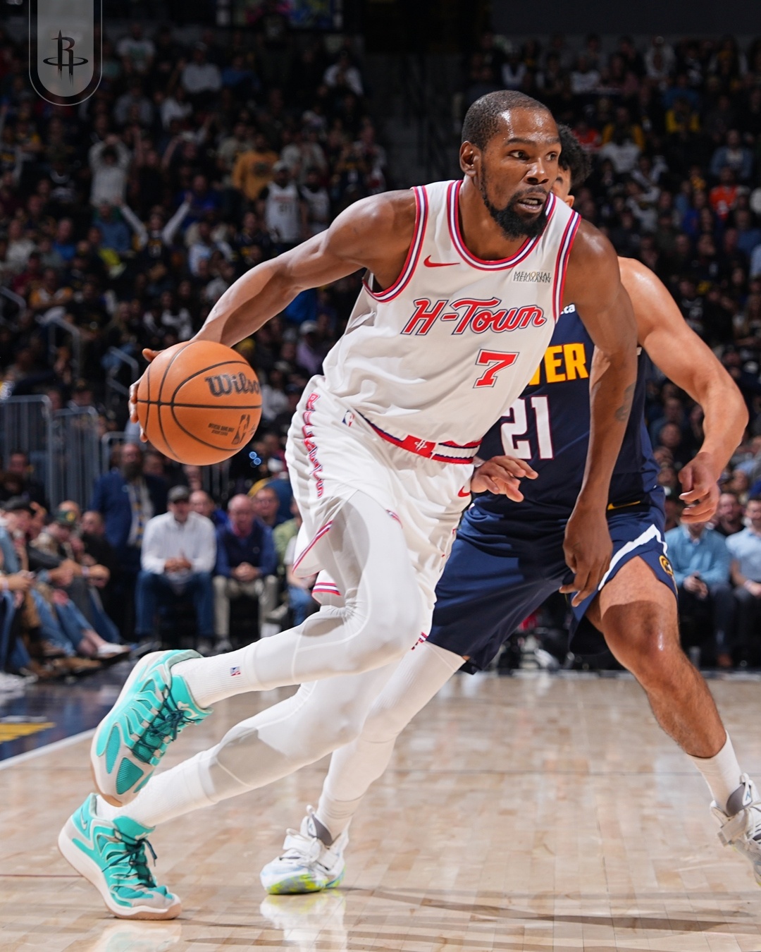 全场比赛结束！火箭125-128掘金！杜兰特25分5板7助5帽、申京33分10板