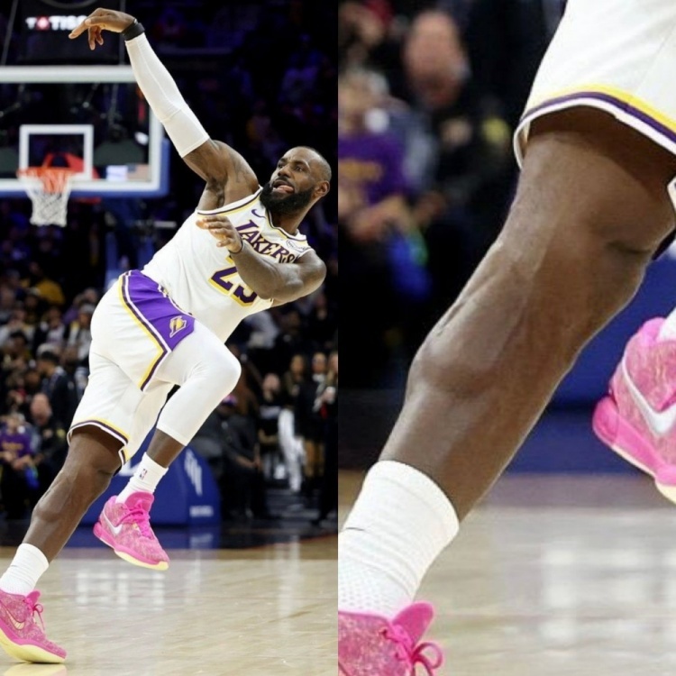 肌肉线条极为清晰！美媒晒詹姆斯小腿细节：没人能在41岁有这体格 