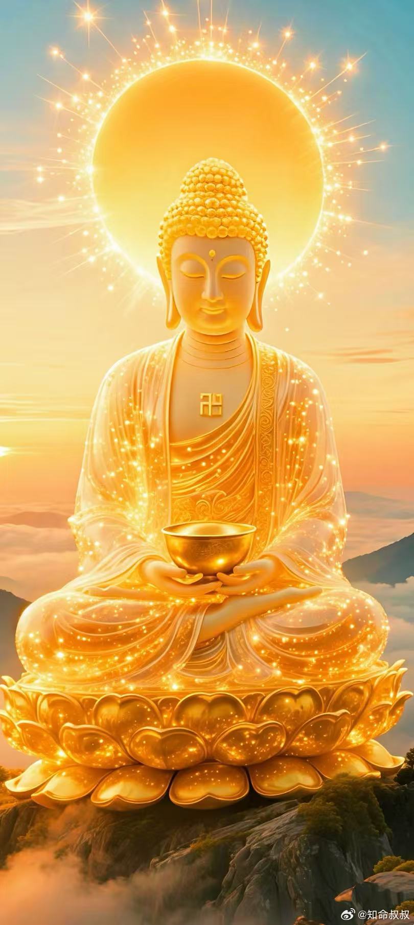 见佛祈福，淡然释怀心中杂念。祈生活少烦忧困顿，前路步步皆顺坦。善待每一份相逢情谊