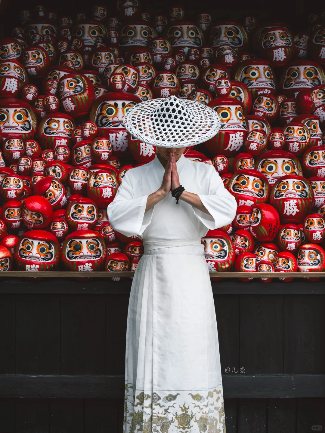 大阪拍照丨被代表好运的达摩海洋包围太出片