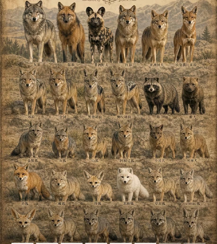 犬科动物大汇聚