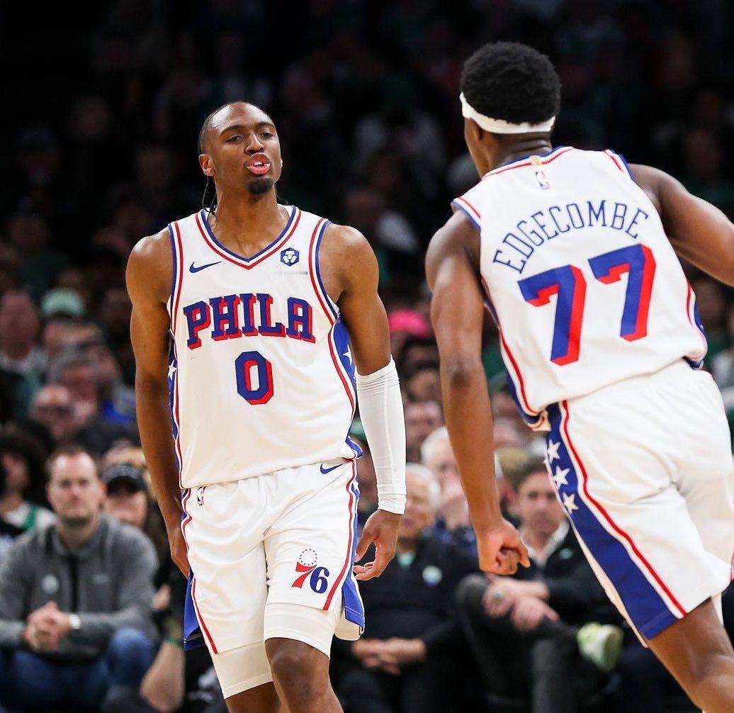 埃奇库姆30分10篮板，马克西29分9助攻，乔治19分，76人客场大胜凯尔特人，
