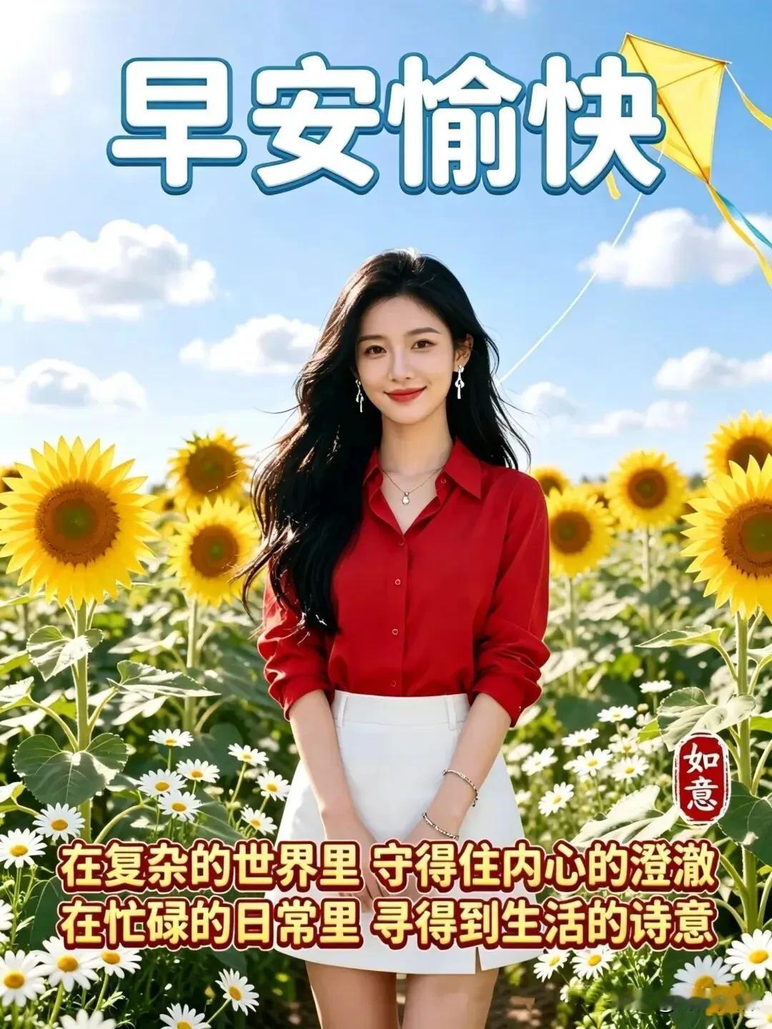 《鹧鸪天·暖心问候》
 
问候如邮送福来，
风霜风雨不相乖。
捎来喜乐随心寄，