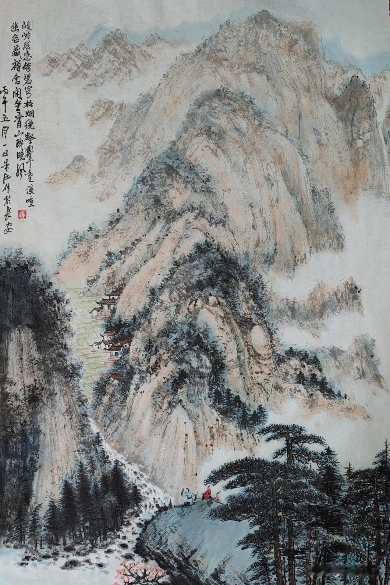 闲坐青山醉晚风