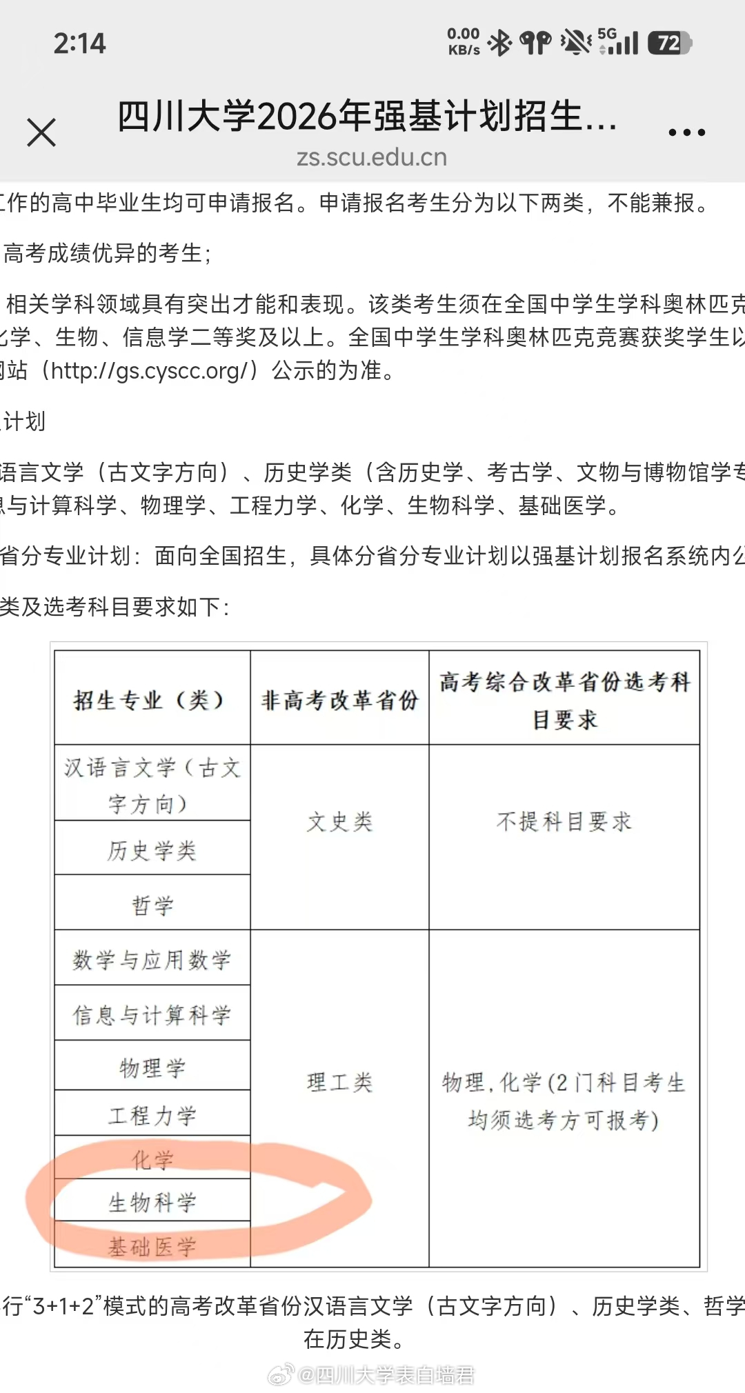 【生物科学强基咨询】四川大学表白墙君海底捞人四川大学表白墙君今日份求助四川大学表