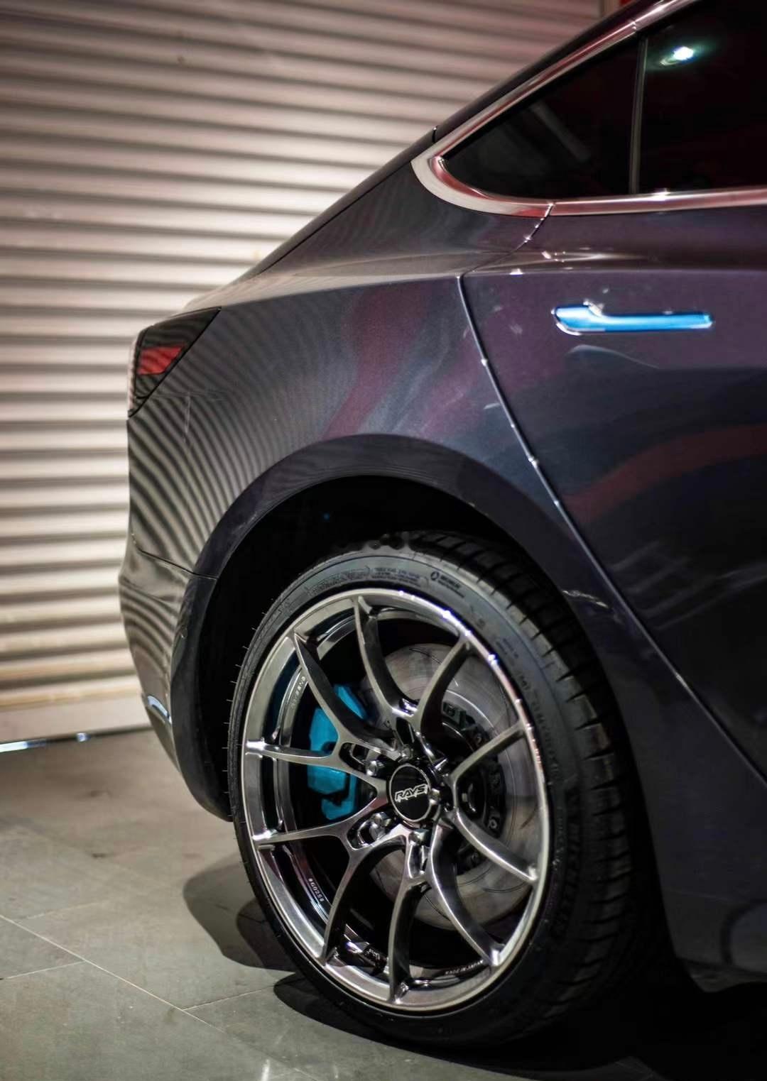 心情件：日本🇯🇵进口 RAYS G025 19寸 model3 拆下 ，单片