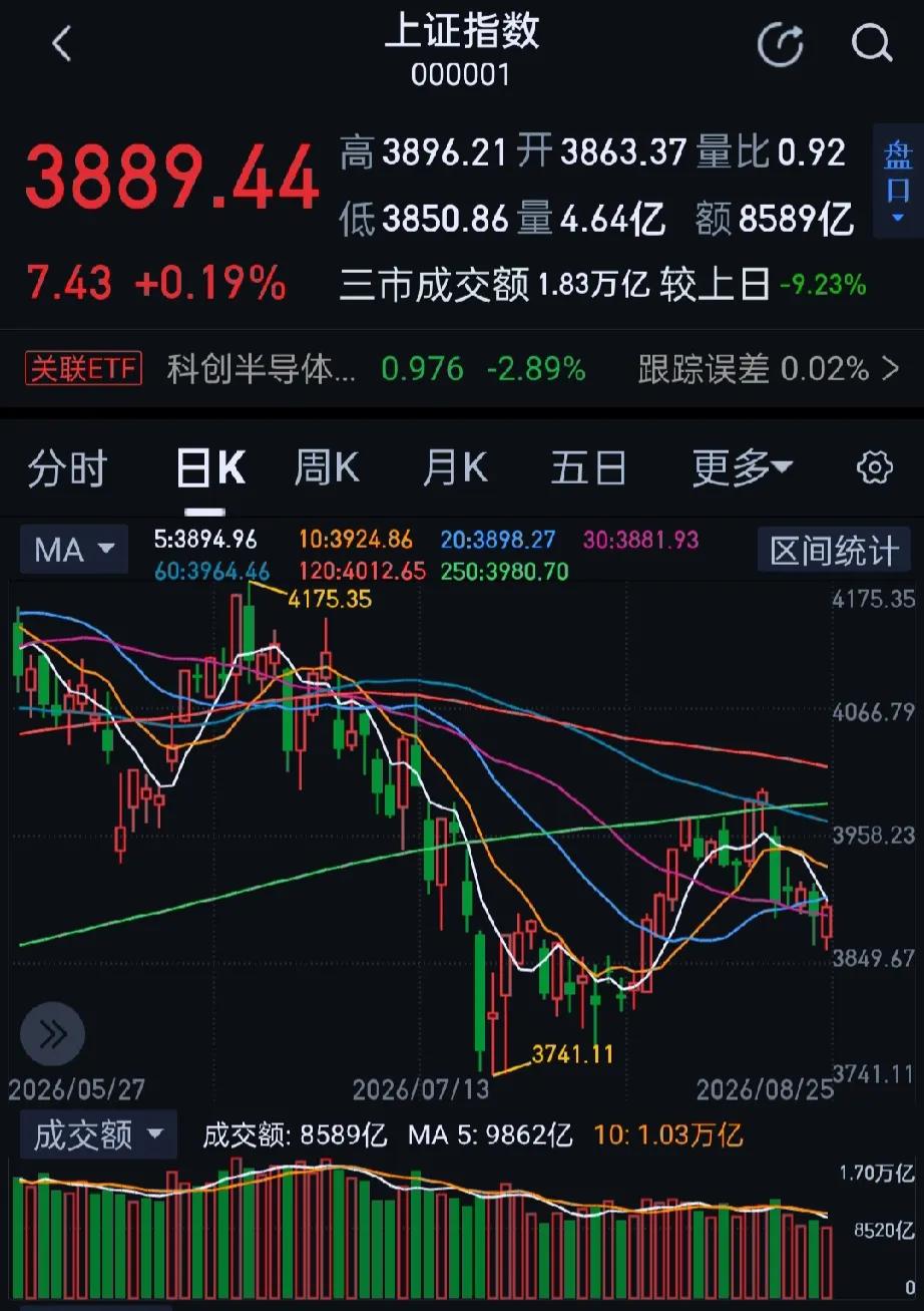 今日大A三大指数走势分化，沪指午后转涨，创业板指盘中跌超1%。收盘沪指涨0.19