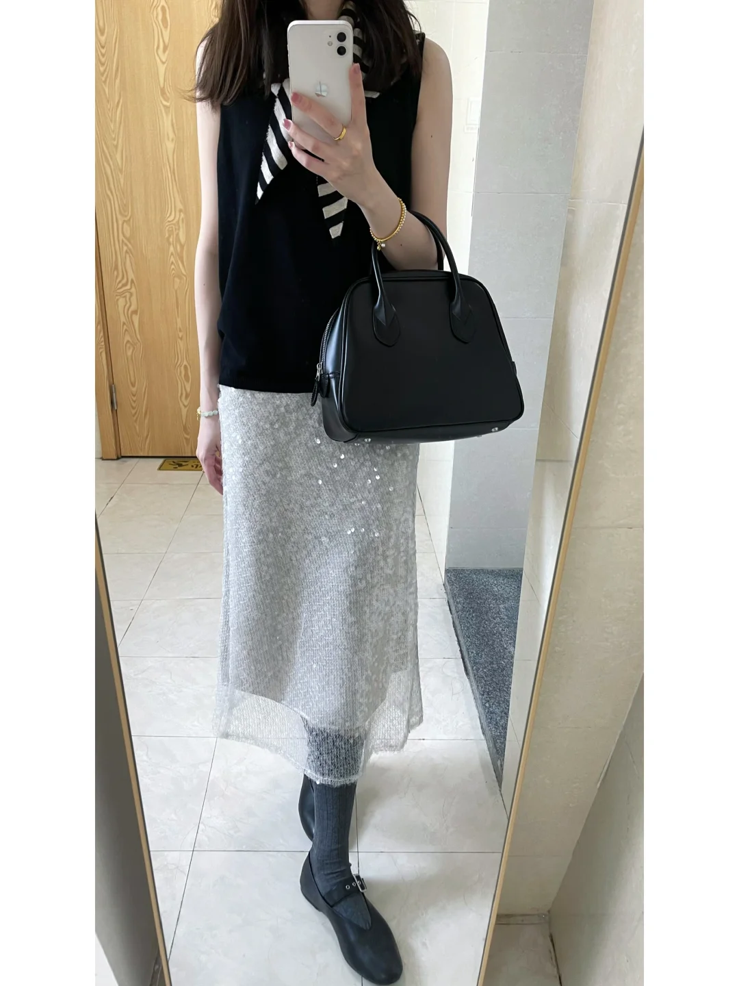 复古摩登亮片半裙✨