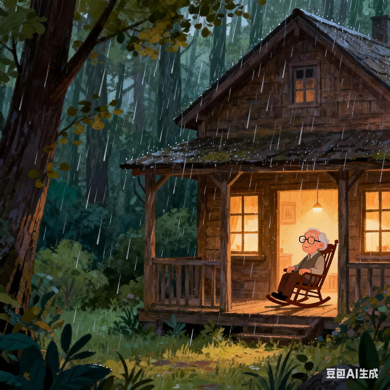 上联：看山看水看山水，求下联听雨听风听风雨，从视觉转到听觉，同样描绘了一幅生动的