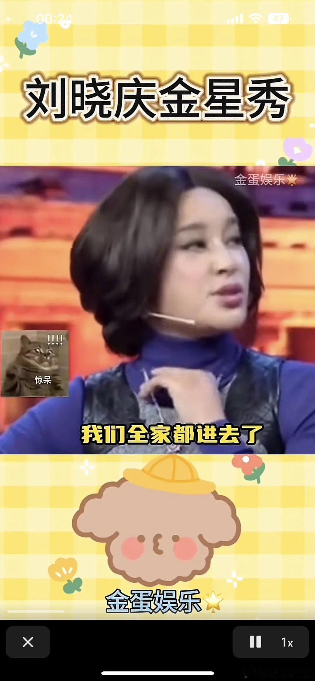 原来刘晓庆当年……全家都进去了……某音刷到，云淡风轻的语气中带有一丝幽默……拉踩