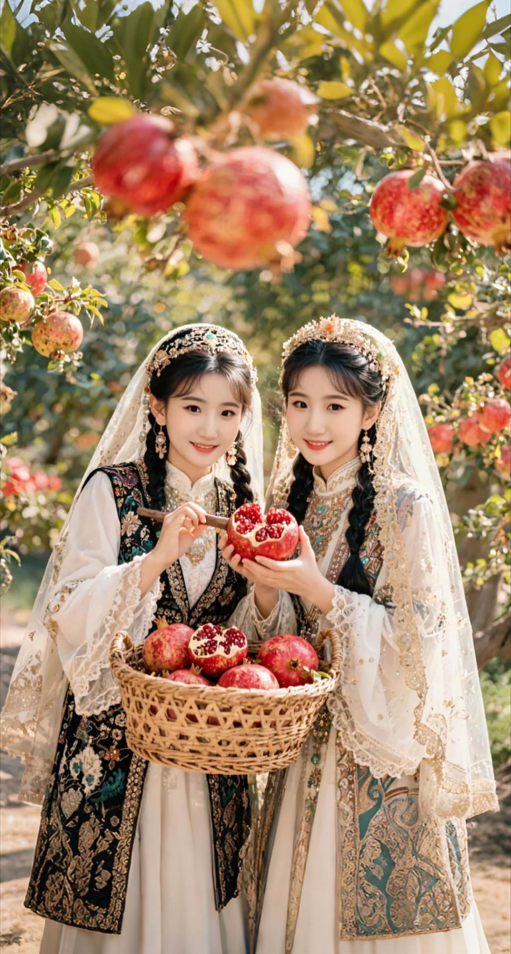 AI扩图 AI石榴园写真