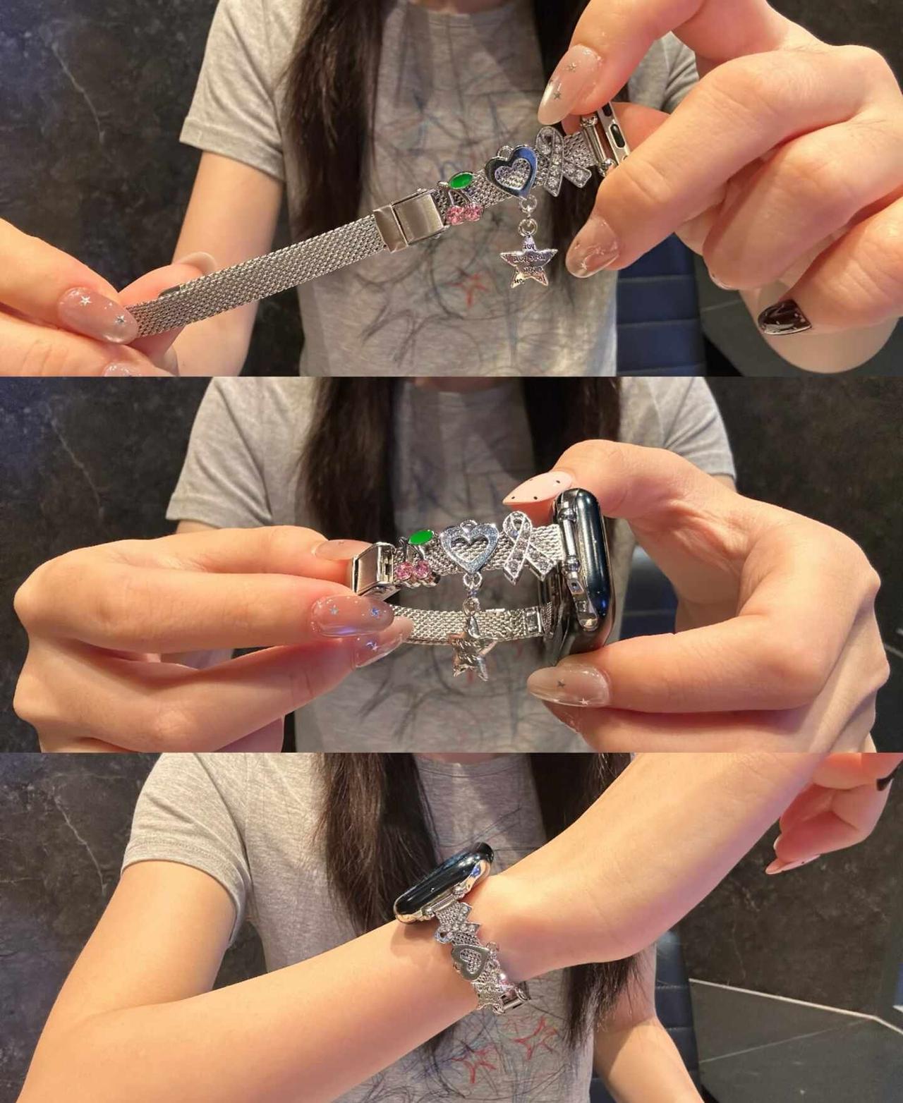 🍒千禧星星樱桃手镯呀✧˚ɞ轻亚甜丧感……
iwatch表带分享 iwatch表