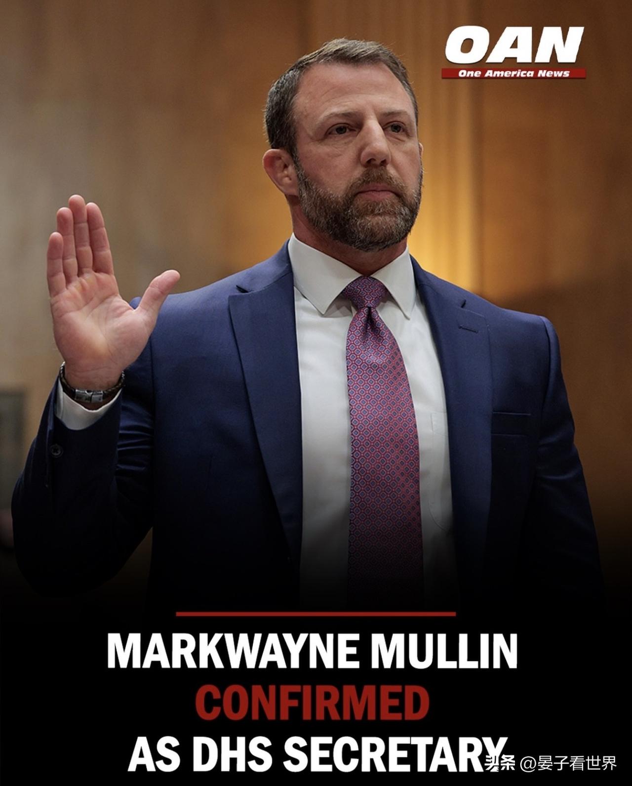 馬克韋恩•穆林被確定為美國國土安全部第九任部長。
Markwayne Mulli