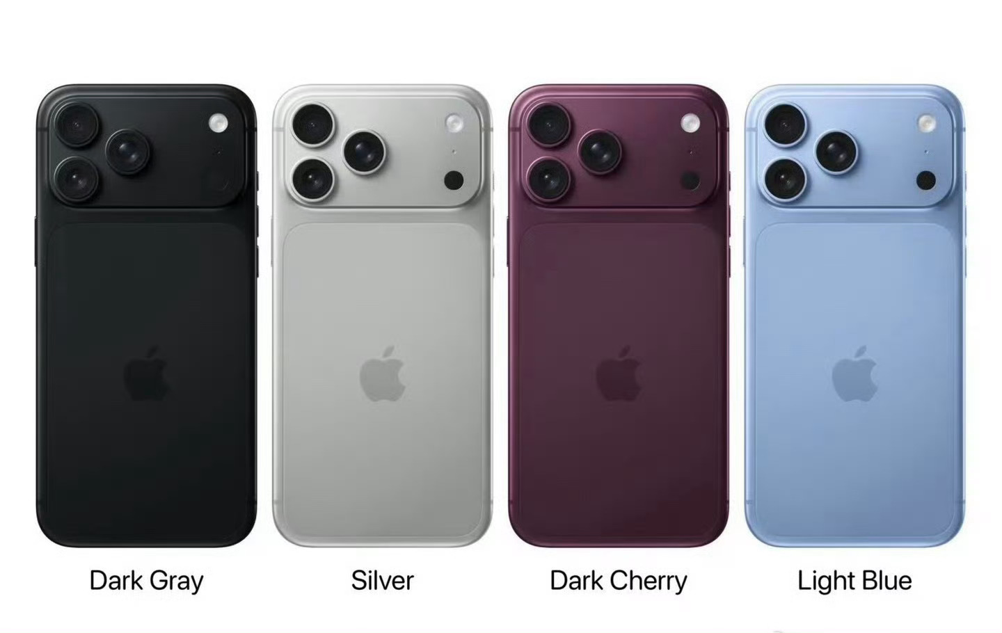 iPhone18ProMax配色如果是这四个颜色的话，我觉得黑色耐看点