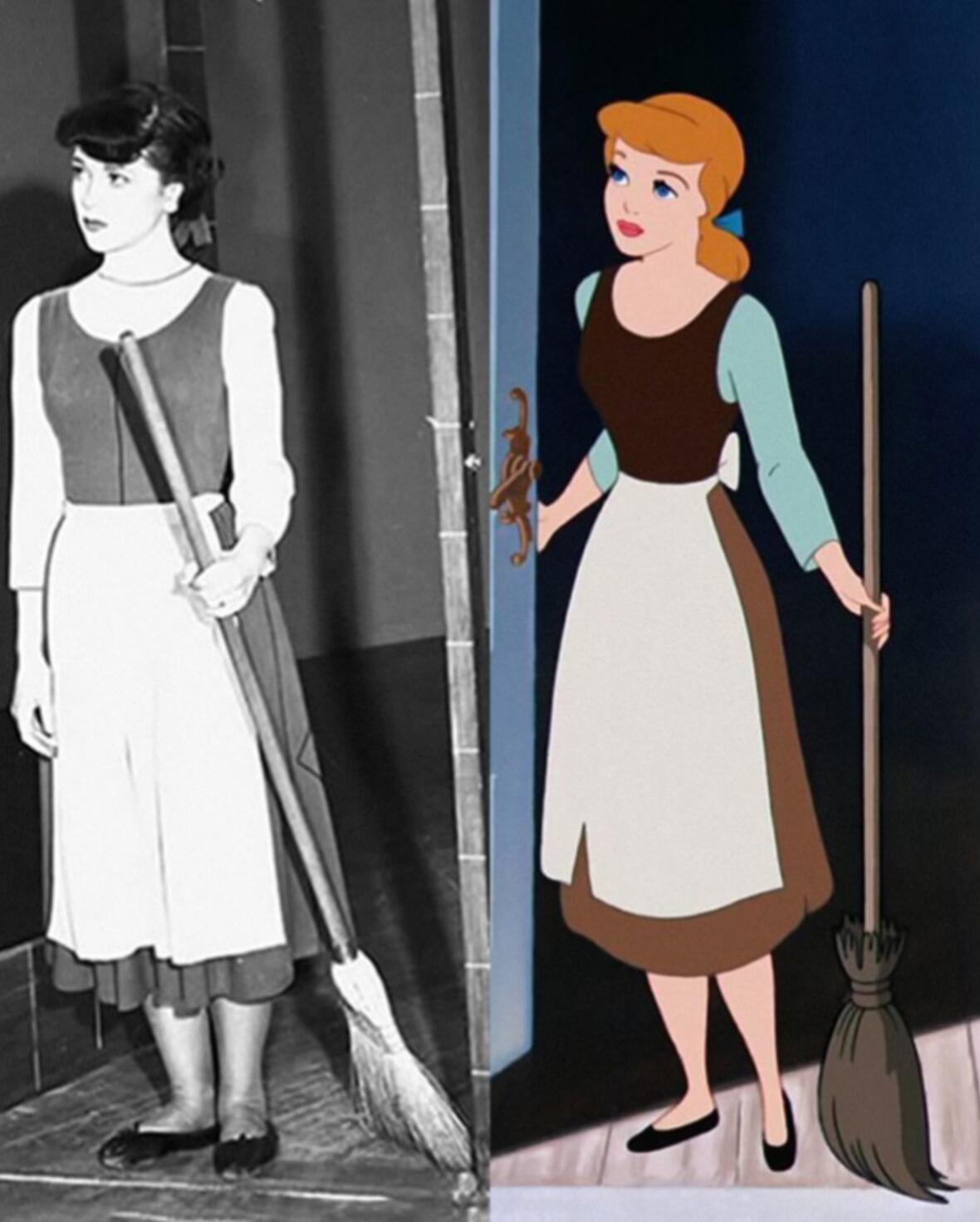 早期的迪士尼动画制作动画师会有动作参考模特，可以说算是最原始的动作捕捉，配图为《