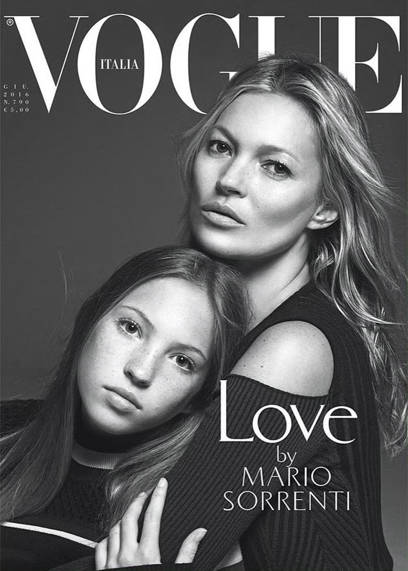 Kate Moss 亲女儿Lila Moss Vogue 封面盘点，会投胎有一个