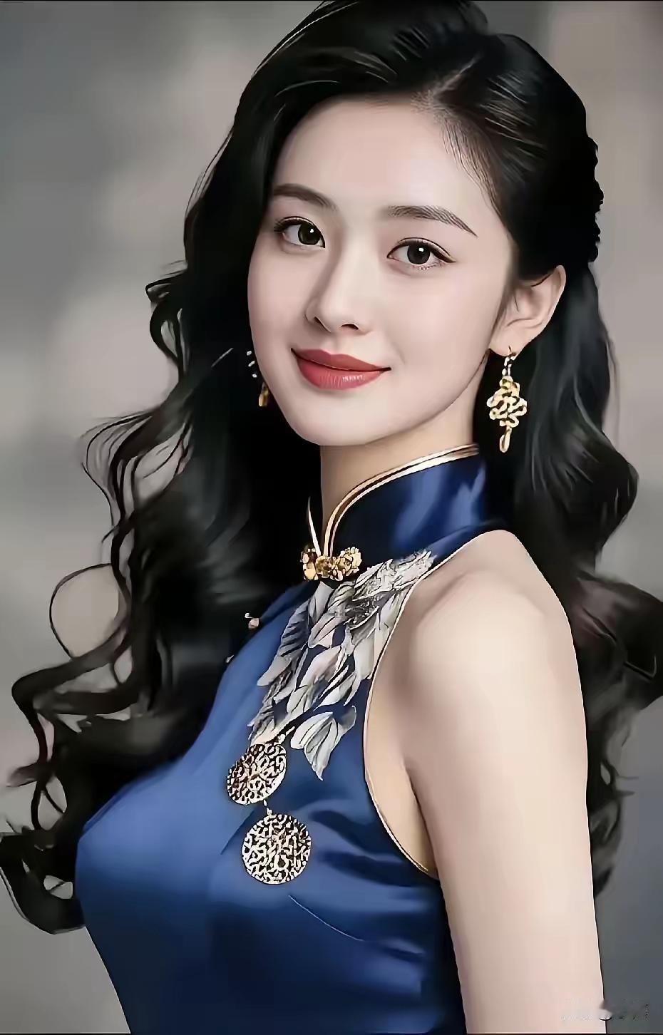 忆秦娥·蓝旗袍
蓝衫绝，
东方韵致凝幽玦。
凝幽玦，
夜空深邃，
海心澄彻。
