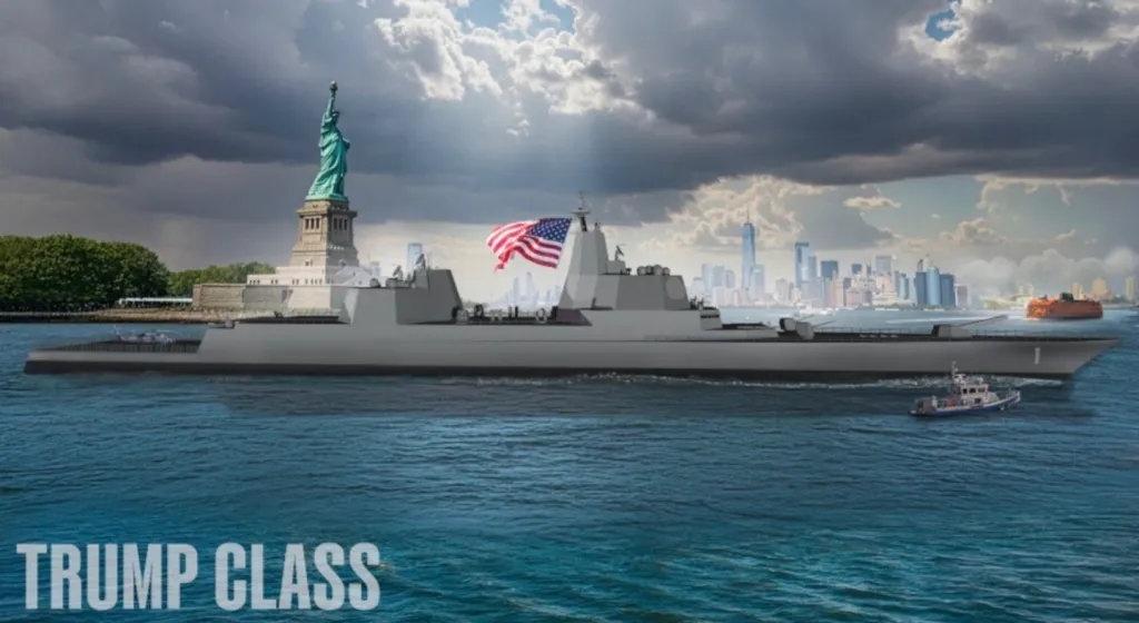 4000吨级没有垂发的护卫舰加40000吨级128垂发的特朗普级战列舰，美国海军