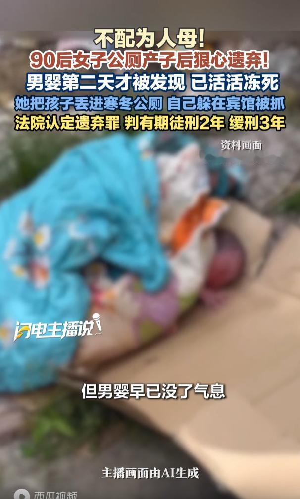 “太痛心了！”湖北仙桃，一名90后女子在公厕生下男婴，没有做任何的照料就独自离去