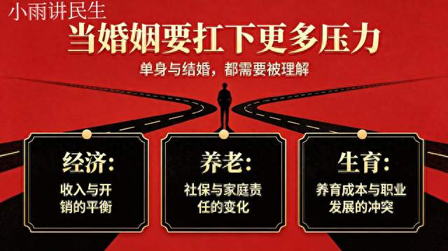 没人主动想单身！婚姻三大核心支点崩塌，单身潮根本拦不住