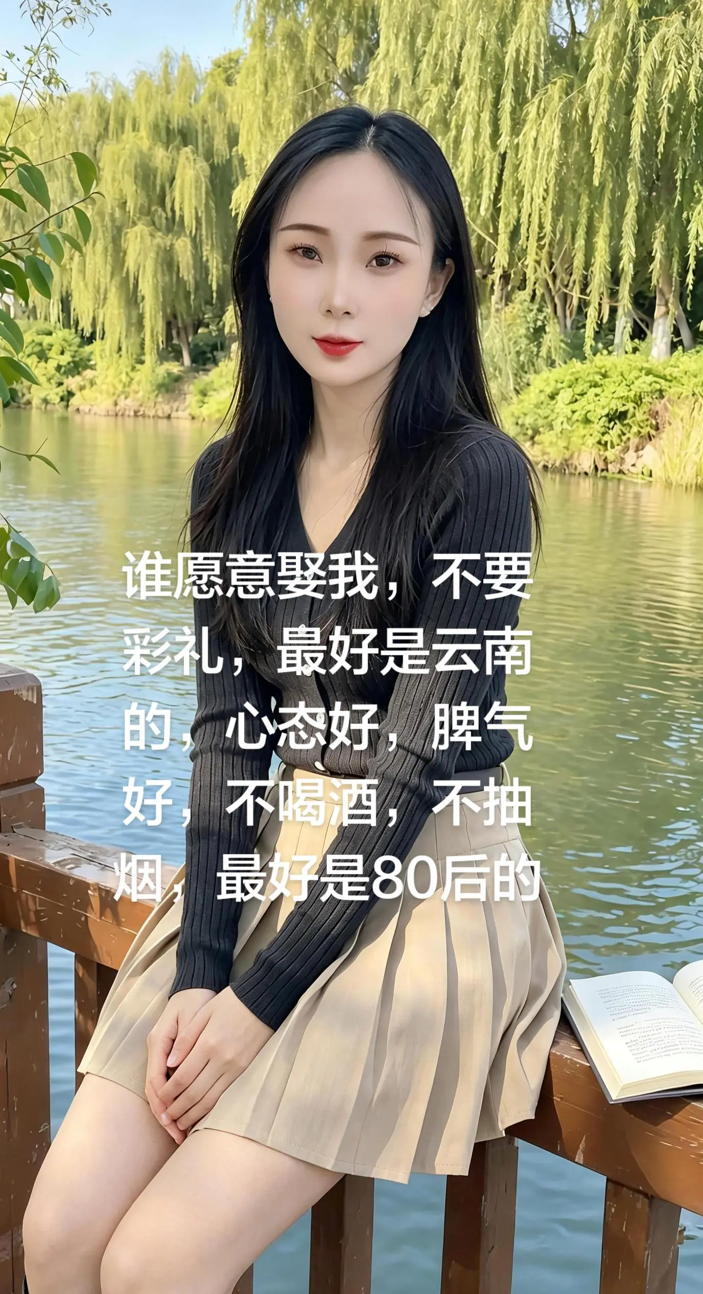 谁愿意娶我，不要彩礼，最好是云南的，心态好，脾气好，不喝酒，不抽烟，最...