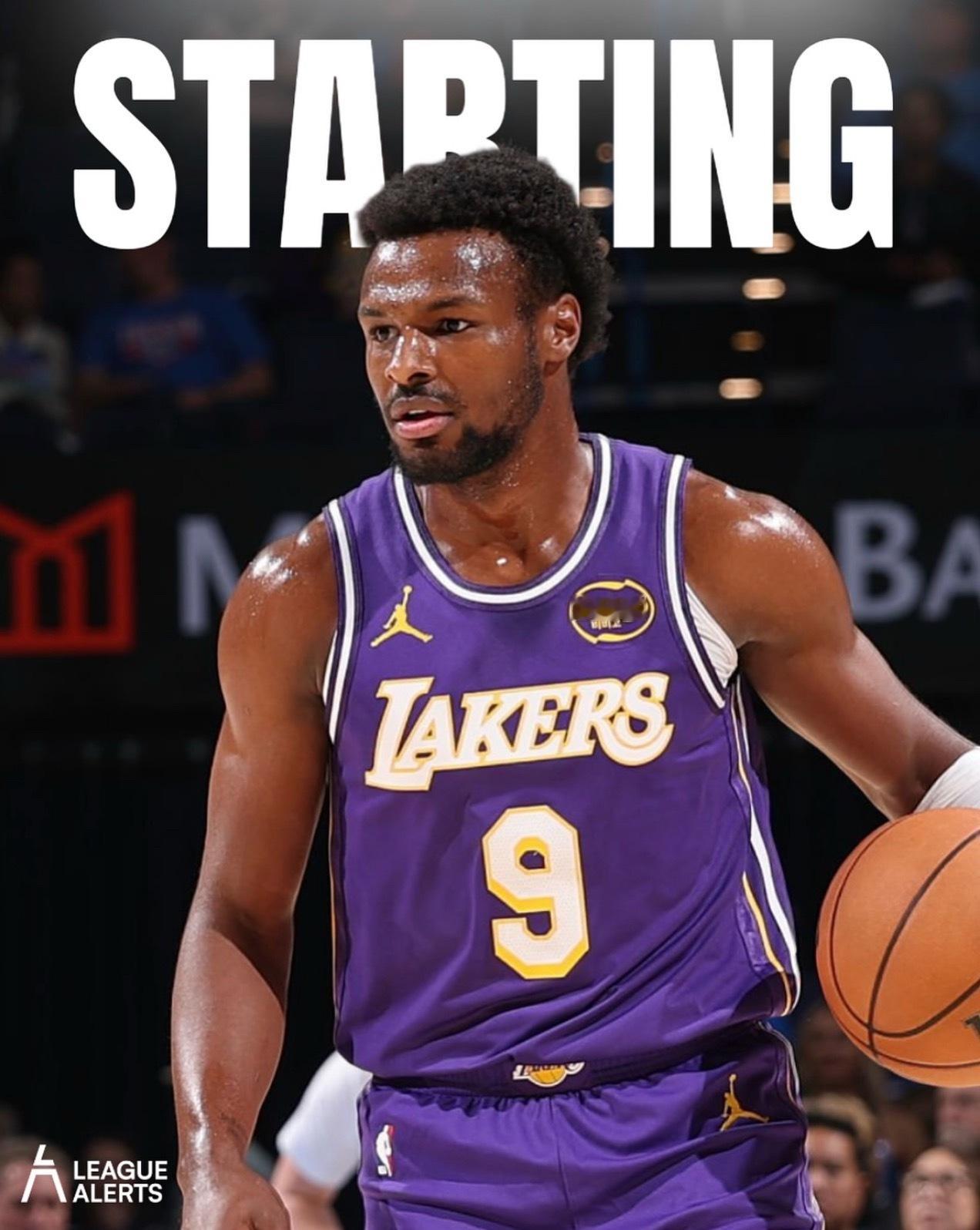 今日湖人对阵雄鹿，布朗尼迎来赛季首次首发出场！