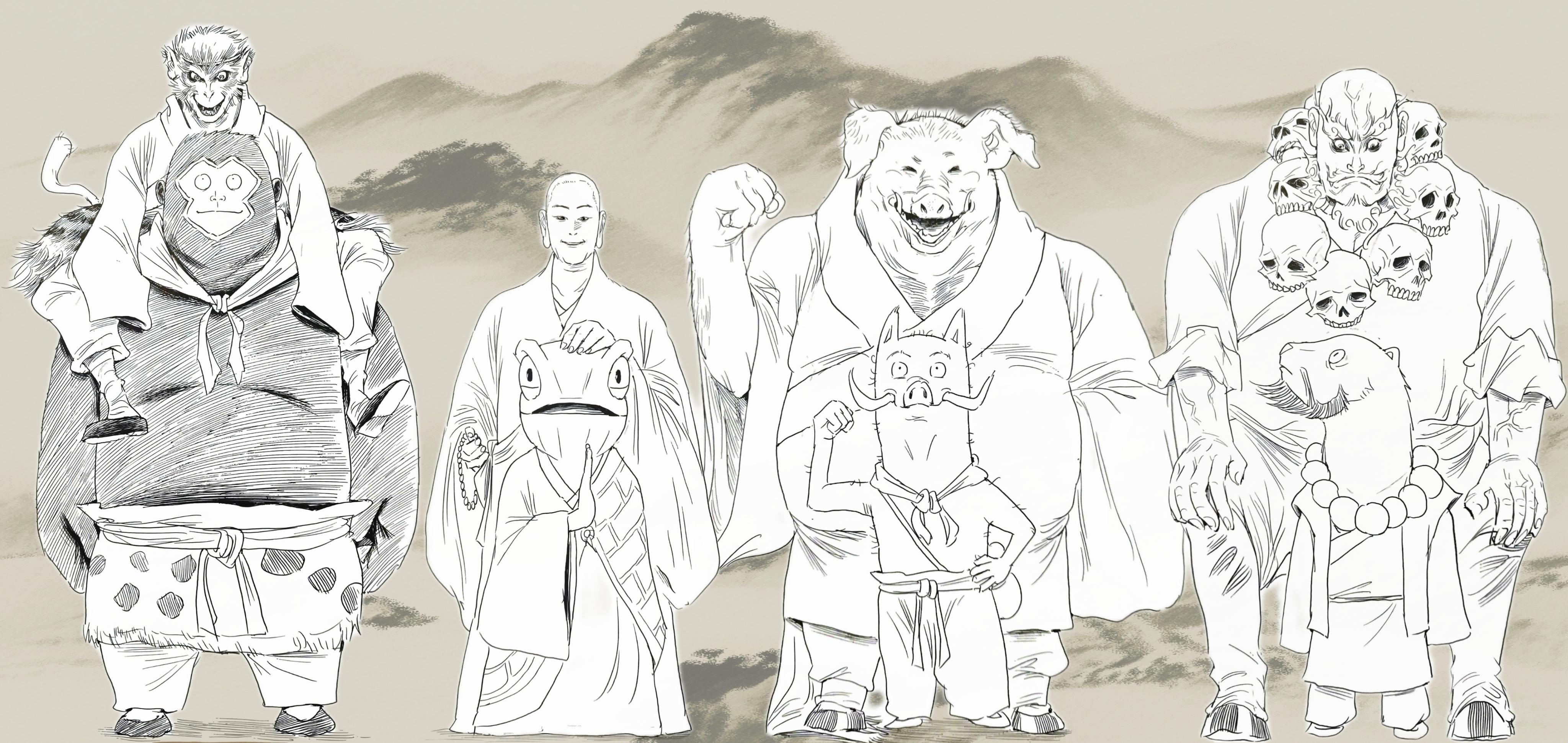 浪浪山四人组和西游四人组——