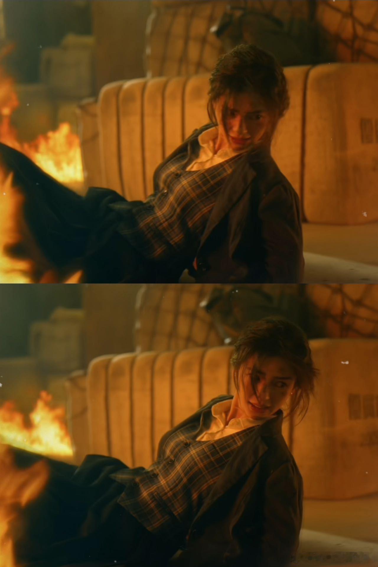 Angelababy王安宇火场这段哭到我心碎 露娜和阿莱在火场的生死抉择，直接把