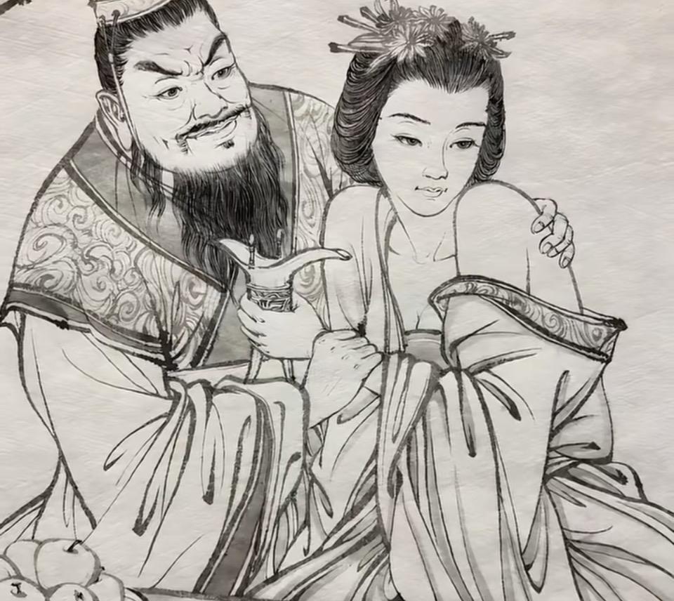 权倾半世，醉卧温柔乡。金樽映着眉眼，衣袂藏尽风月，这一晌贪欢，道尽了乱世里的骄奢