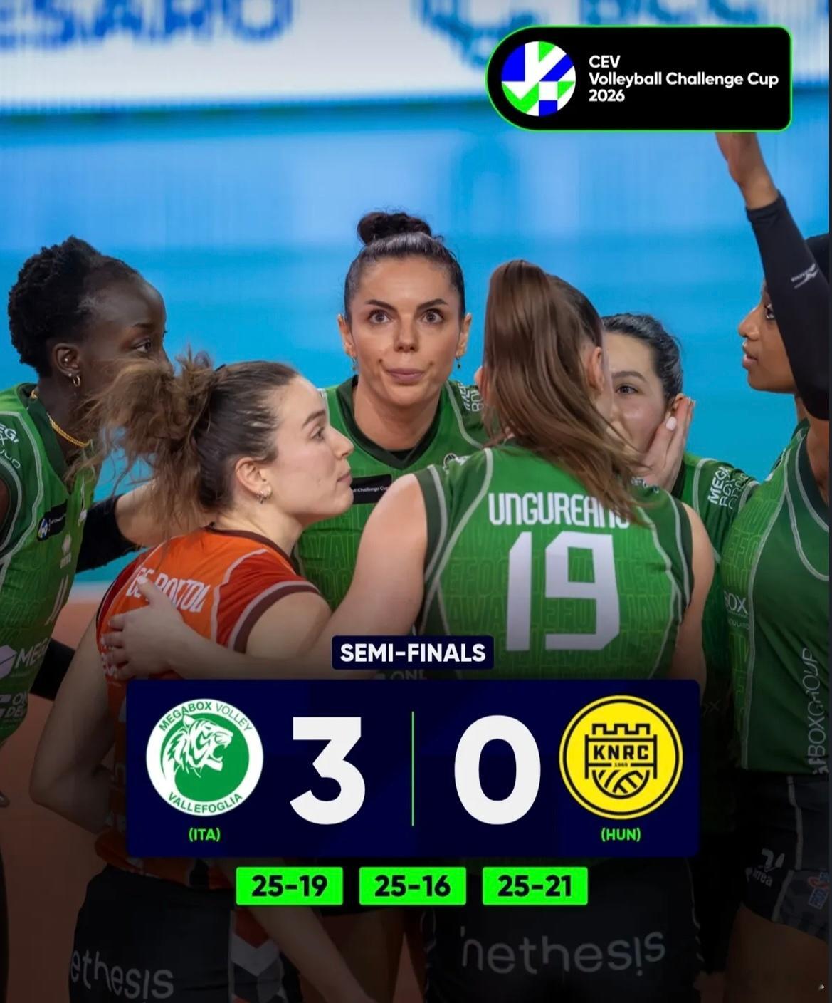 【欧挑杯决赛对阵—瓦莱福利亚🆚帕纳辛奈科斯】2025/26赛季女排欧挑杯结束半