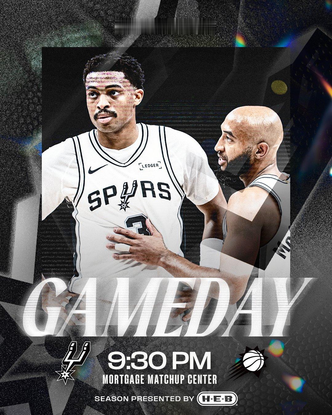 比赛日！今天我们客场挑战太阳队超话创作官 ｜马刺vs太阳 ｜nba季前赛 ​​​