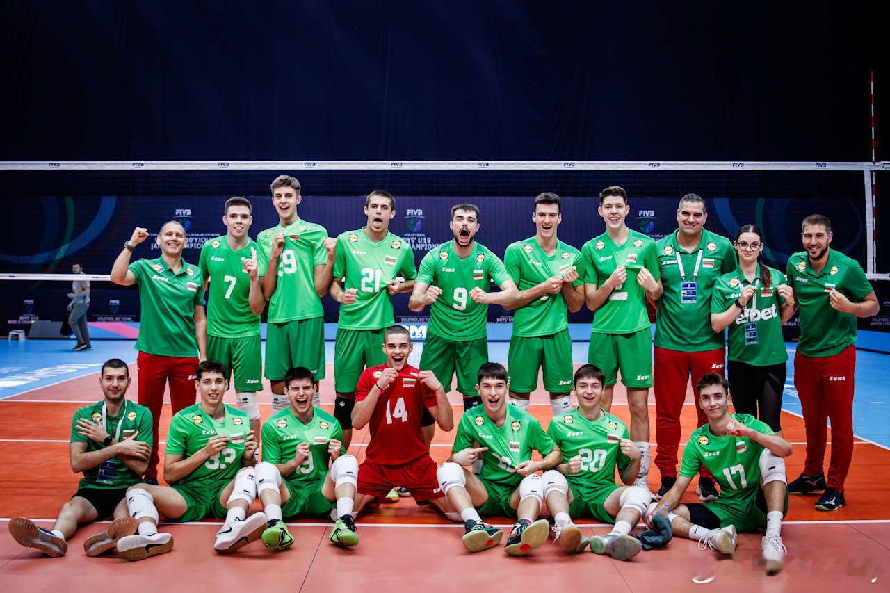 【U19世锦赛保加利亚男排一枝独秀豪取四连胜】2025U19男排世锦赛B组，保加