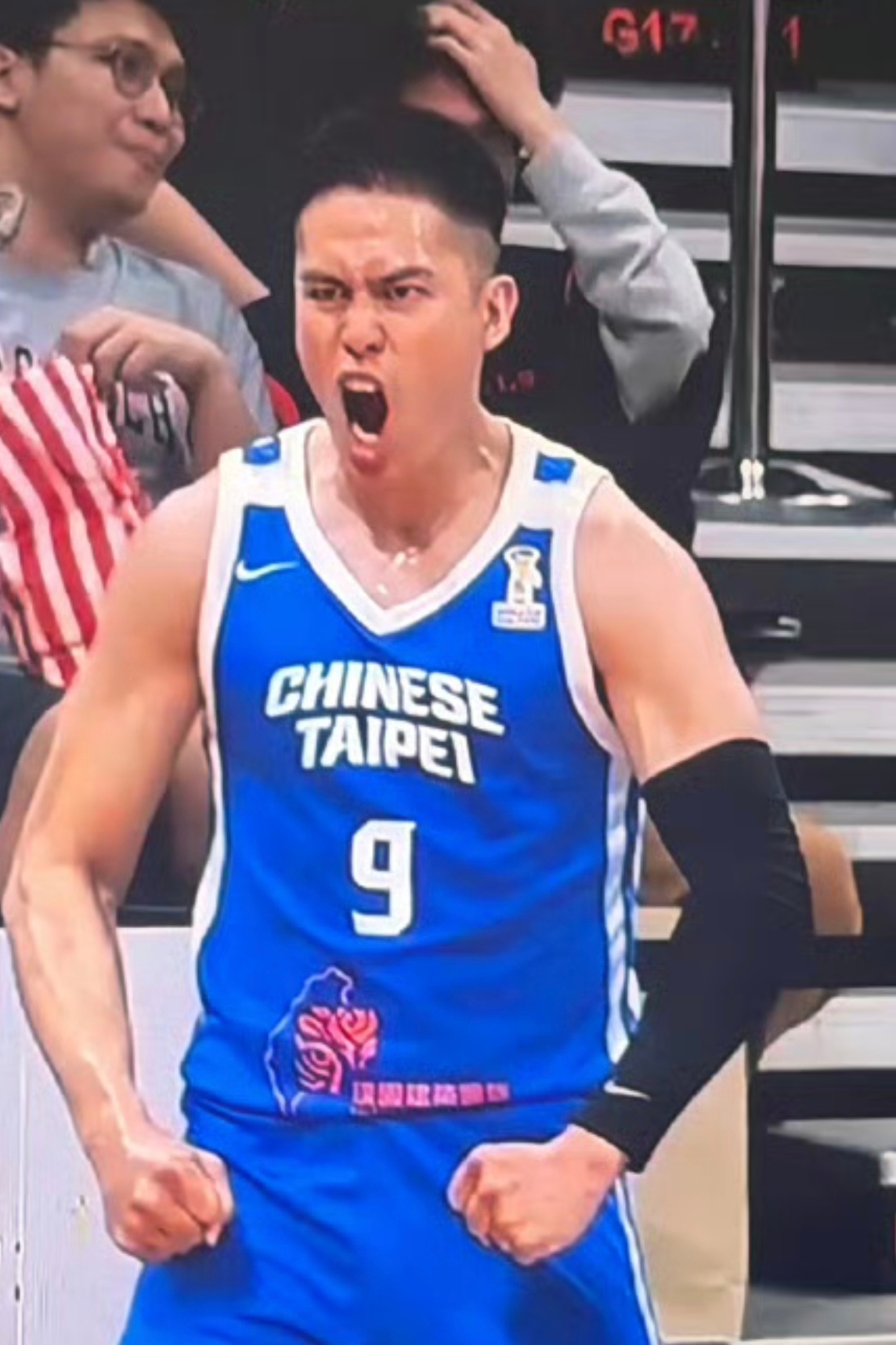 中国男篮vs中国台北男篮这陈盈骏也太猛了吧