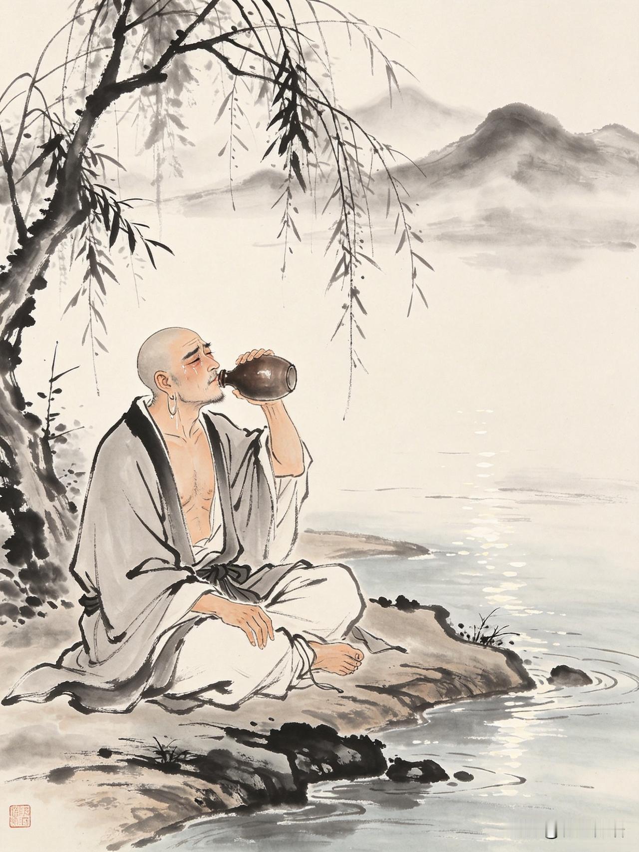 上联：和尚河上喝伤酒，无法无天

下联：（期待妙对）


[送自己一朵花][送自