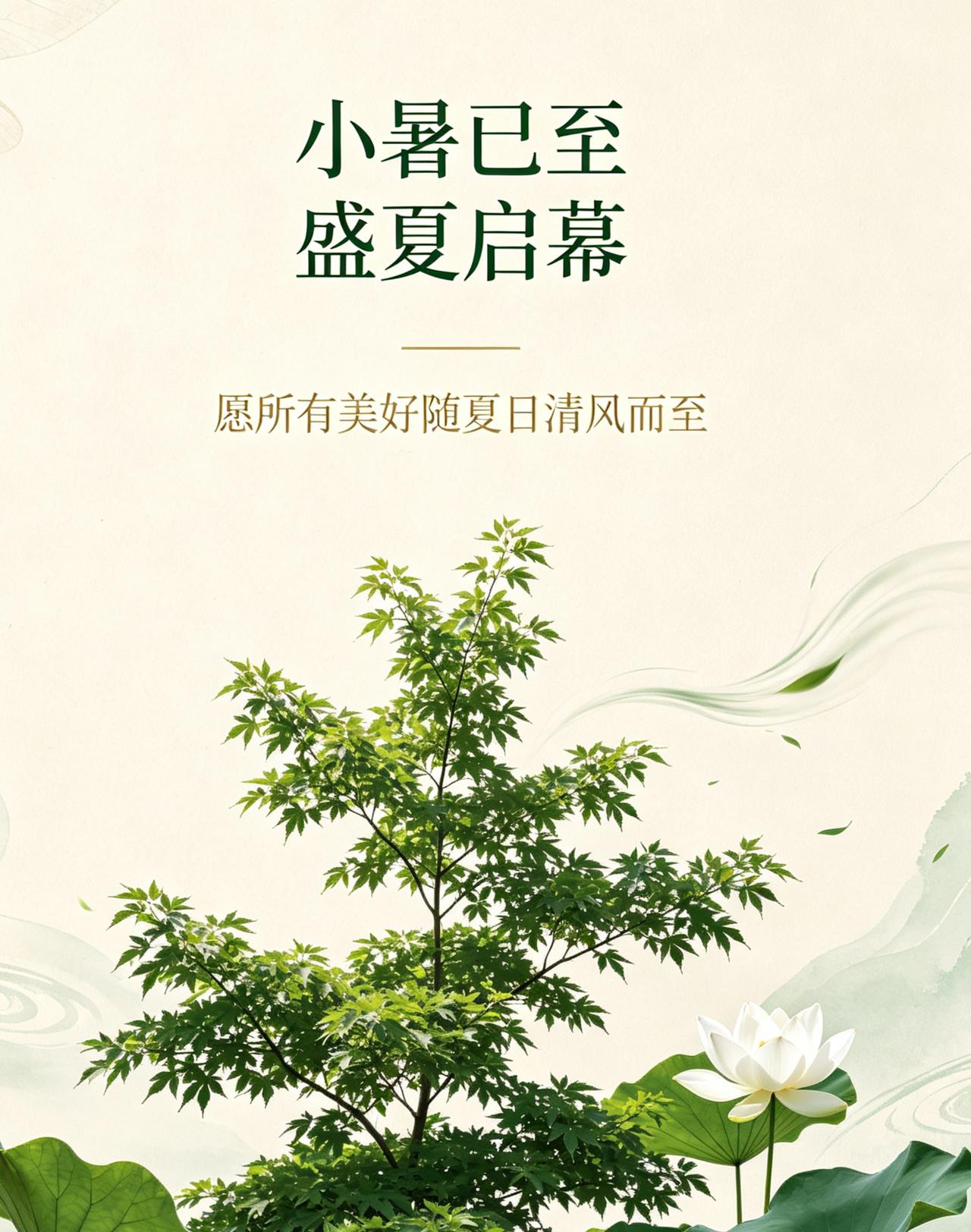 小暑已至•盛夏启幕
倏忽温风至，万物在热烈中拔节生长，岁月在蝉鸣里悠长绵远。这不