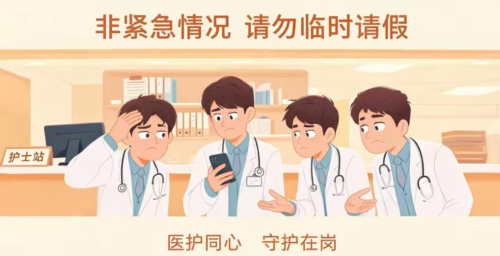 除非家里死人，以后不要跟我临时请假。
最近，一句话在医疗圈和社交媒体上炸了锅——