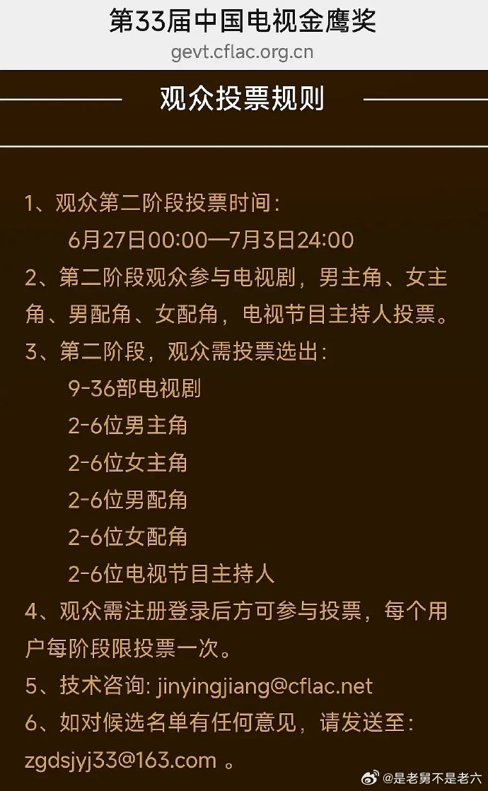 金鹰奖现在好像改正了金鹰奖要走正规演技路线了坐等今年金鹰奖！改动力度肉眼可见，不