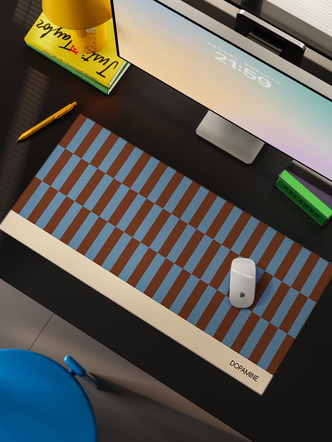 包豪丝格纹书桌垫｜中古与现代的平衡！