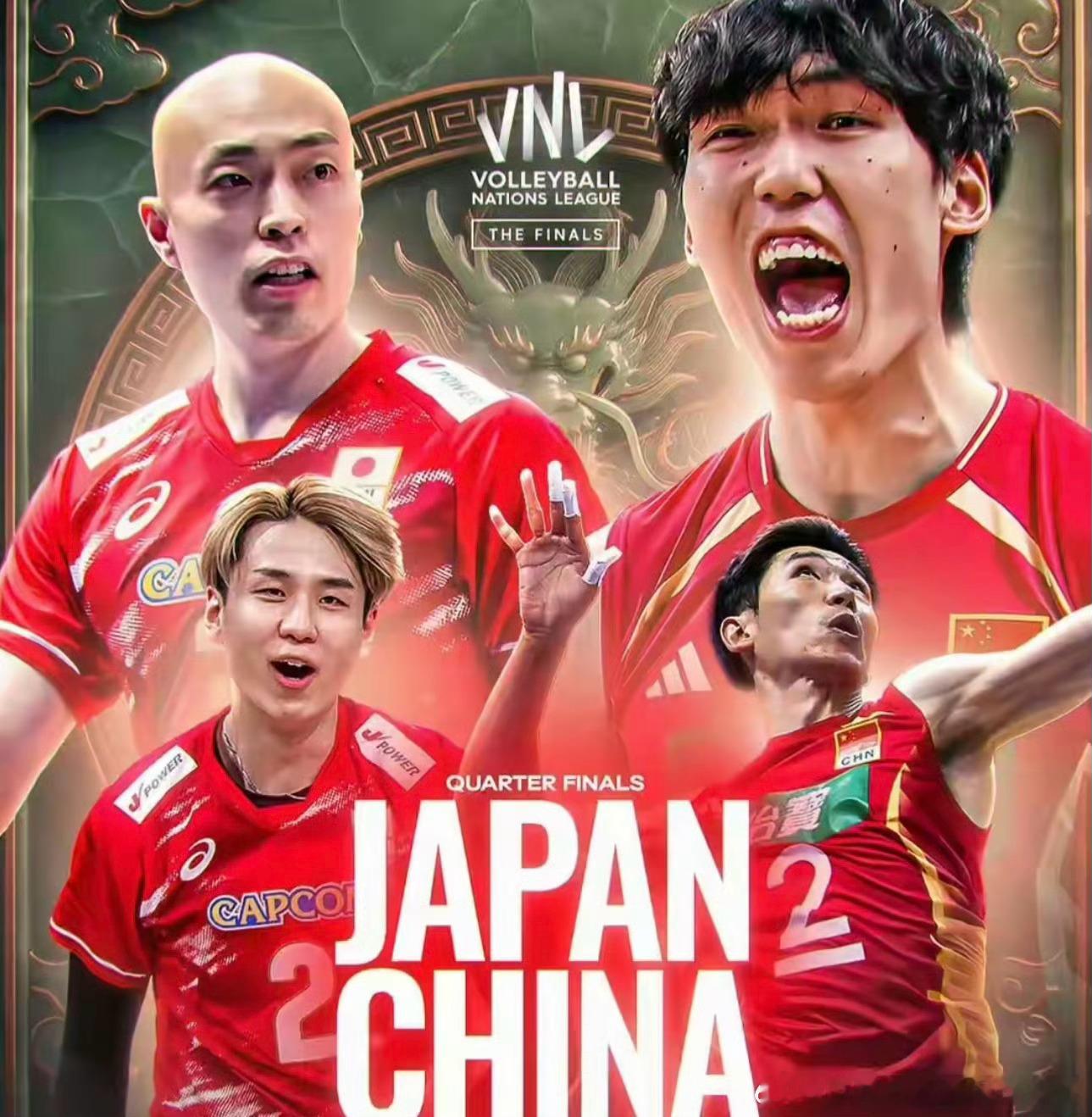 中国男排vs日本男排 硬！25:23先下一城，面对12战全胜的日本，小伙子们主场