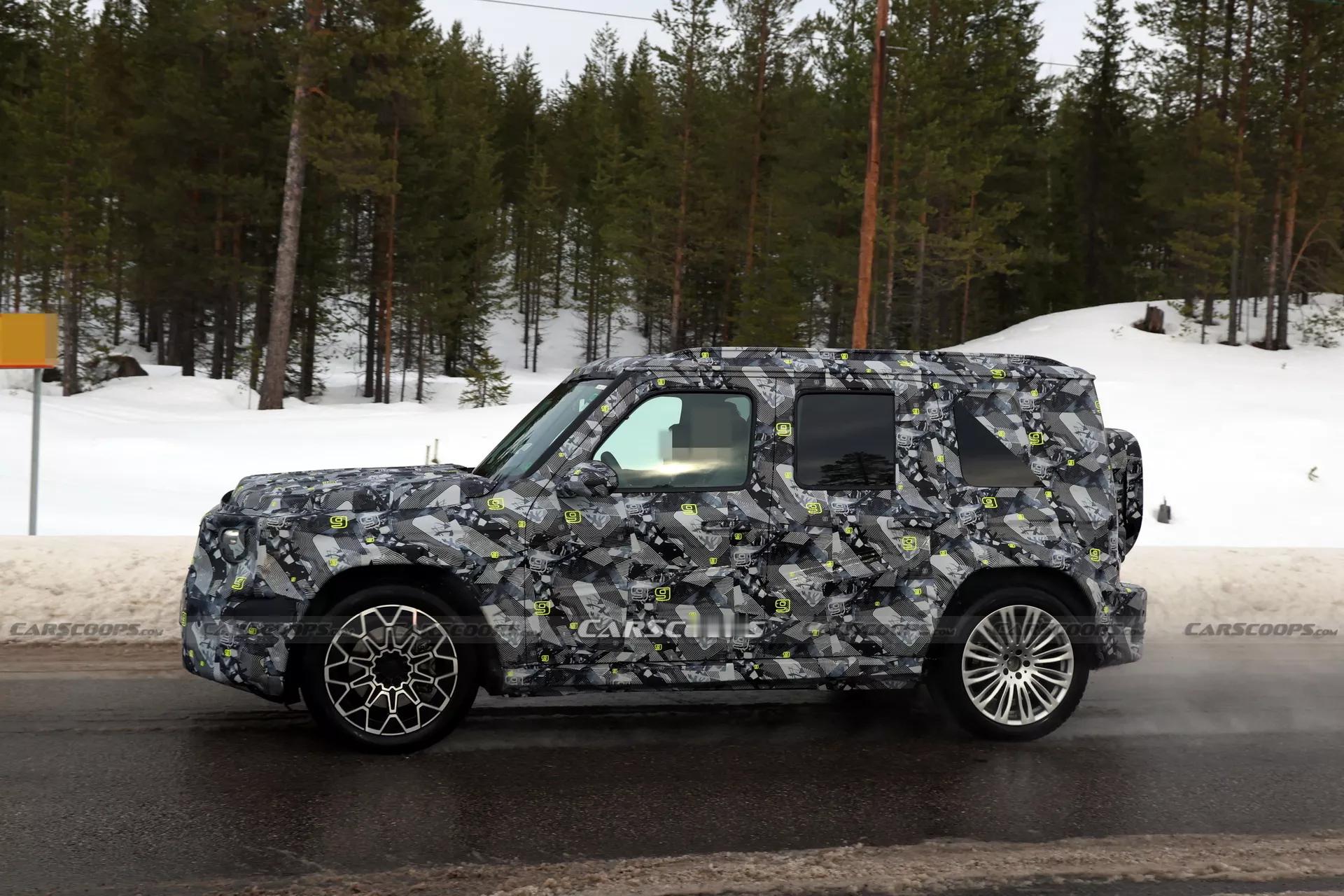 奔驰小G最新谍照...1：外媒称该车或将采用纯电、混动驱动形式2：混动车型可能借