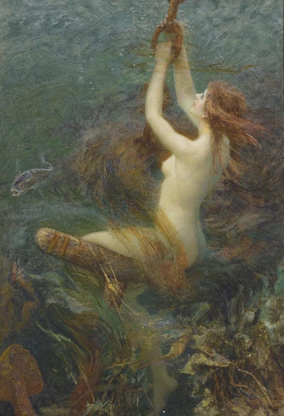 画名：《深海的幻想》（英文：A Fantasy of the Deep）作者：阿