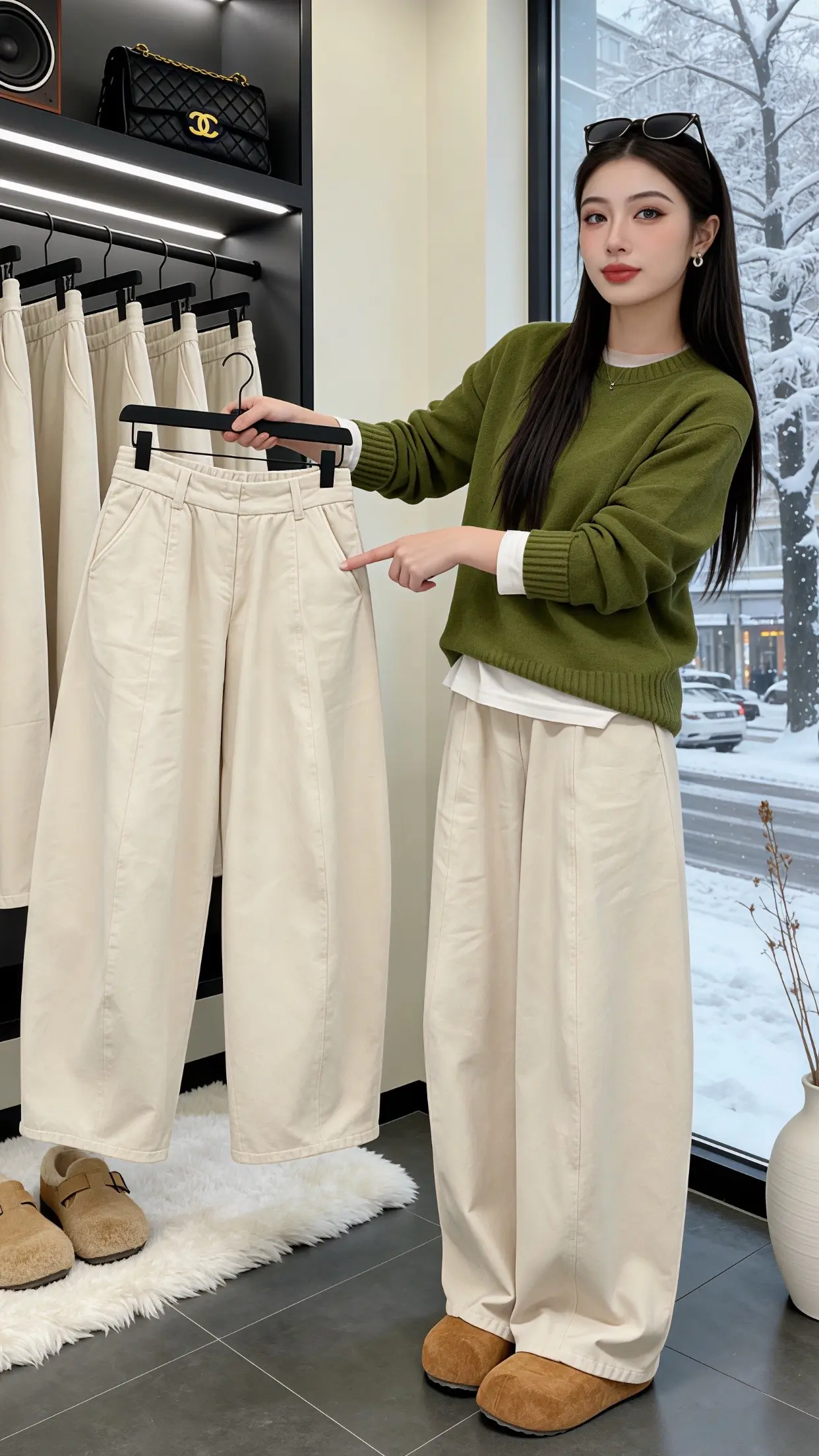 谁穿谁好看 休闲裤 宽松慵懒感裤子 穿出你的chic风 开春搭配